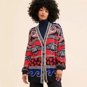 Farm Rio Beautiful Oversized Mosiac Midi